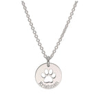 Collier rond personnalisé en argent sterling avec patte