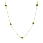 Collier en argent sterling plaqué or avec émeraude et zircone cubique, pierre de naissance du mois de mai