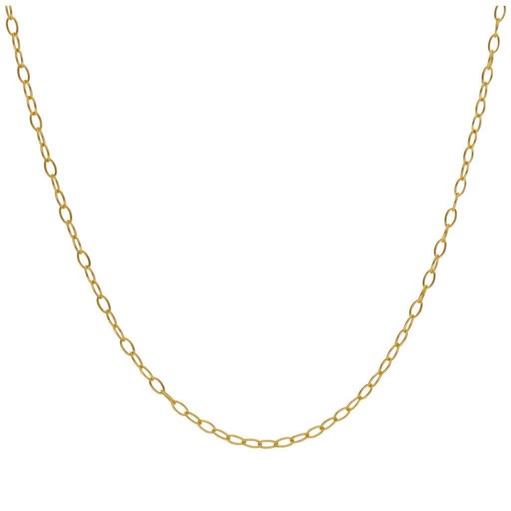 Chaîne en argent sterling plaqué or de 35 à 55 cm