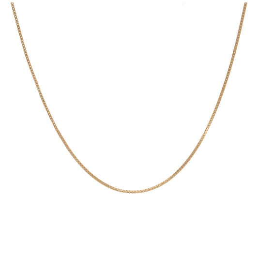Collier chaîne fine en or 9 carats - 45 à 50 cm