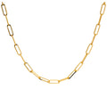 Collier à maillons longs en or 9 carats - 45 à 50 cm