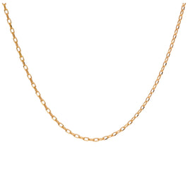 Collier à maillons massifs en or 9 carats - 40 à 60 cm