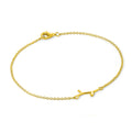 Bracelet branche d'arbre en argent sterling plaqué or fin