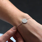 Bracelet personnalisé en argent sterling avec initiales constellations