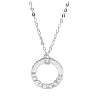 Collier personnalisé en argent sterling avec chiffres romains