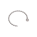 Anneau de nez ouvert torsadé en or blanc 9 carats, calibre 22, 8 mm