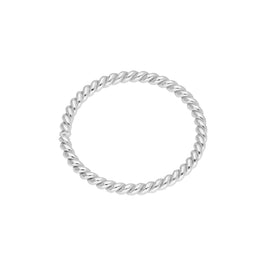 Anneau de nez torsadé en argent sterling de 10 mm, calibre 20