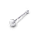 Clou de nez en argent sterling avec boule supérieure de 2 mm, calibre 22