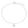 Bracelet réglable en argent sterling avec étoile de Noël de 18 cm
