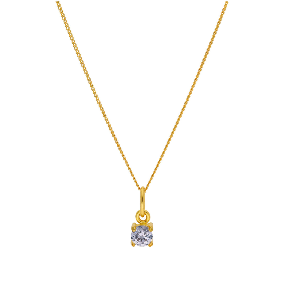 Collier en argent sterling plaqué or avec pierre de naissance Alexandrite CZ de 4 mm, 35 à 81 cm