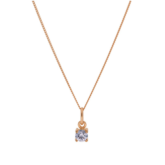 Collier June en argent sterling plaqué or rose avec alexandrite CZ, 35,6 à 81,3 cm