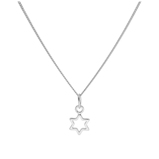 Collier étoile minuscule en argent sterling de 35 à 81 cm