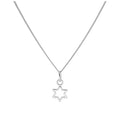 Collier étoile minuscule en argent sterling de 35 à 81 cm
