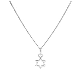 Collier étoile minuscule en argent sterling de 35 à 81 cm