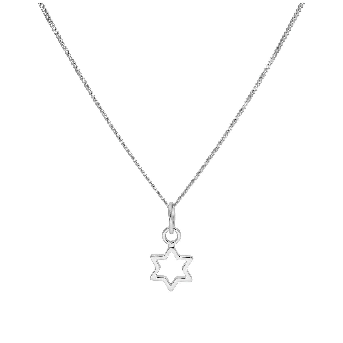 Collier étoile minuscule en argent sterling de 35 à 81 cm