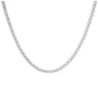 Collier à maillons rolo en argent sterling de 50,8 cm