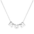 Collier Belcher en argent sterling avec enfileur MUM, 45,7 cm