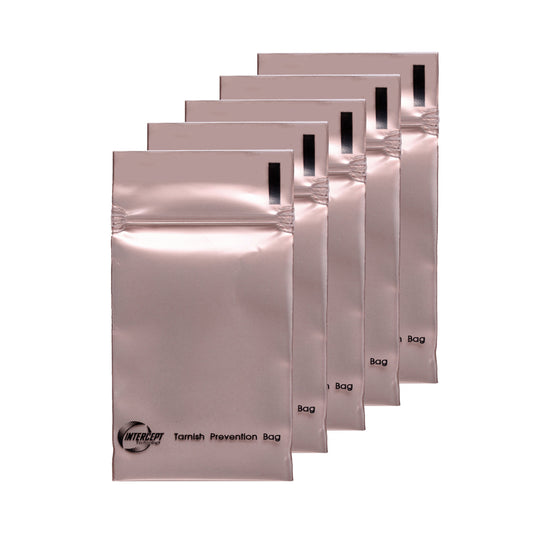 Petits sacs à fermeture éclair Intercept anti-ternissement 2" x 3" (paquet de 5)