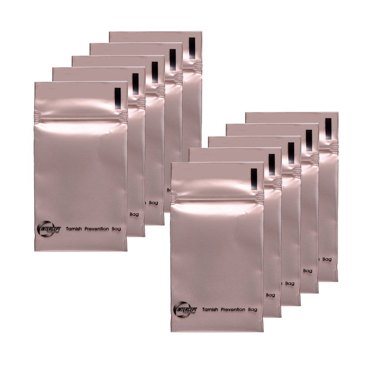 Petits sacs à fermeture éclair Intercept anti-ternissement 5 cm x 8 cm (paquet de 10)