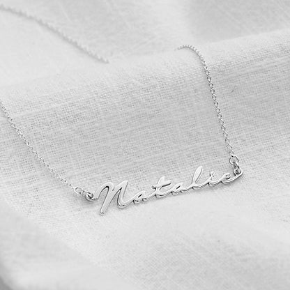 Collier personnalisé en argent sterling avec nom