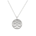 Collier en argent sterling avec fleur de naissance du glaïeul d'août et étiquette gravable de 13 mm, 35 à 55 cm