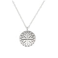Collier en argent sterling avec fleur de naissance de septembre et étiquette gravable de 13 mm, 35 à 55 cm