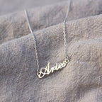 Collier en argent sterling avec signe astrologique Bélier de 43 cm