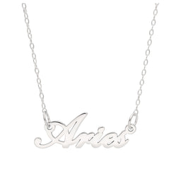 Collier en argent sterling avec signe astrologique Bélier de 43 cm