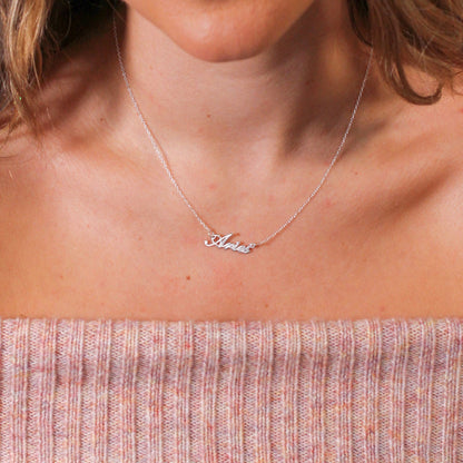 Collier en argent sterling avec signe astrologique Bélier de 43 cm