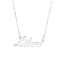 Collier en argent sterling avec signe astrologique Balance de 43 cm