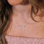 Collier en argent sterling avec signe astrologique Balance de 43 cm