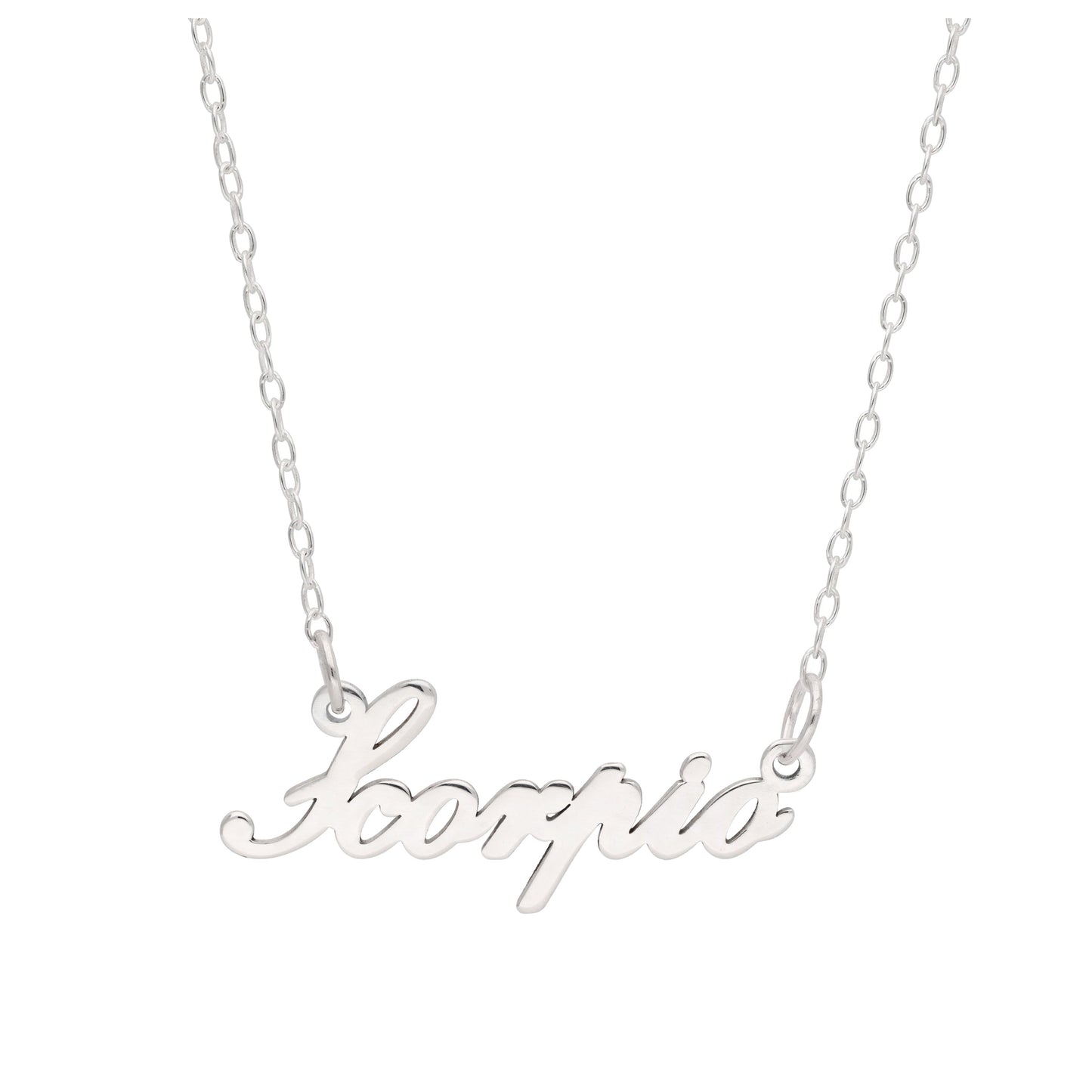 Collier signe astrologique Scorpion en argent sterling de 43 cm