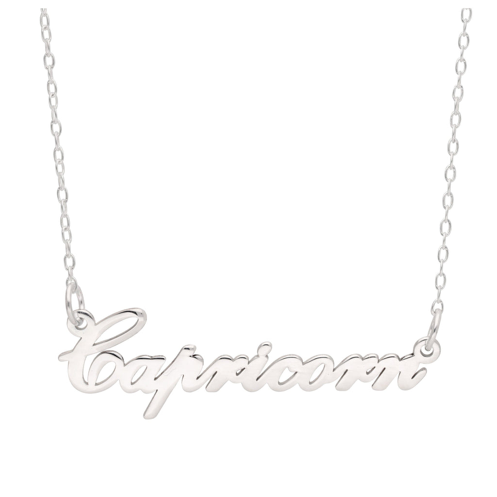 Collier signe astrologique Capricorne en argent sterling de 43 cm