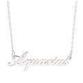 Collier en argent sterling avec signe astrologique Verseau de 43 cm