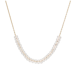 Collier en or 9 carats avec pierre de naissance d'avril et zircone cubique transparent
