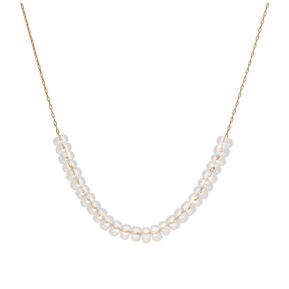 Collier en or 9 carats avec pierre de naissance d'avril et zircone cubique transparent