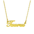 Collier sur mesure en argent sterling plaqué or, signe astrologique du Taureau, 43 cm