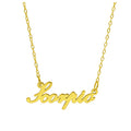Collier sur mesure en argent sterling plaqué or avec signe astrologique du Scorpion, 43 cm