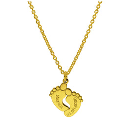 Collier personnalisé en argent sterling plaqué or avec nom de bébé, 40 à 60 cm