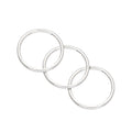 Lot de 3 anneaux de nez en argent sterling de 8 mm, calibre 24
