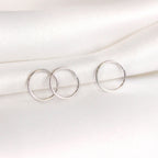Lot de 3 anneaux de nez en argent sterling de 8 mm, calibre 24
