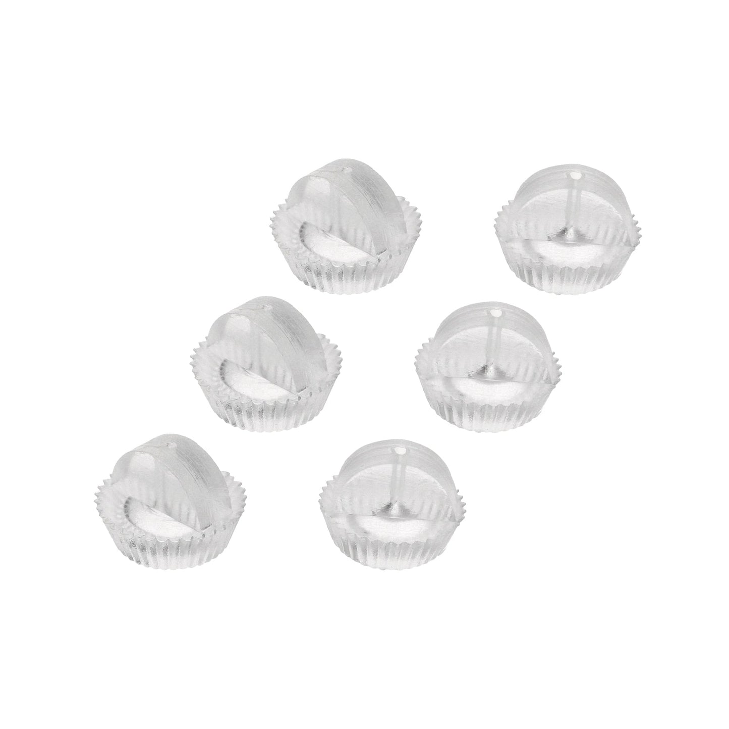 Paire de fermoirs de boucles d'oreilles en silicone - Lot de 3