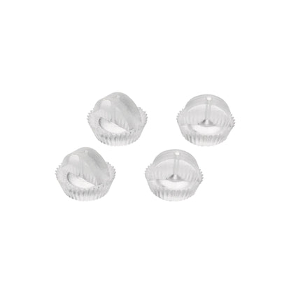 Paire de fermoirs de boucles d'oreilles en silicone - Lot de 3