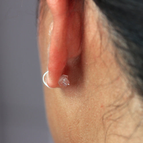 Paire de fermoirs de boucles d'oreilles en silicone - Lot de 3