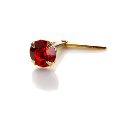 Piercing de nez Andralok en or jaune 9 carats et cristal de 3,5 mm