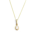 Pendentif en or 9 carats avec perle et pierre de naissance de juin
