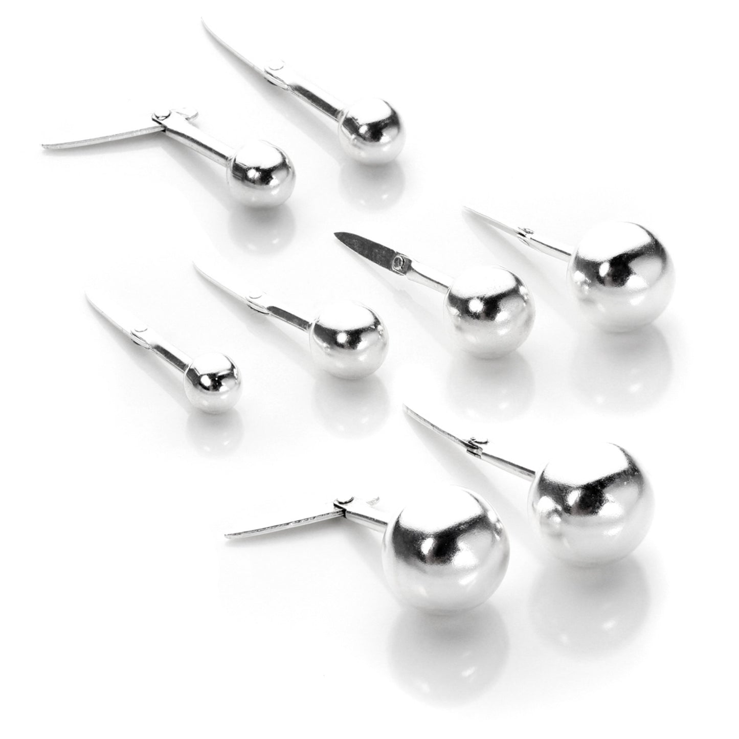 Boucles d'oreilles à tige Andralok en argent sterling 3 mm - 6 mm