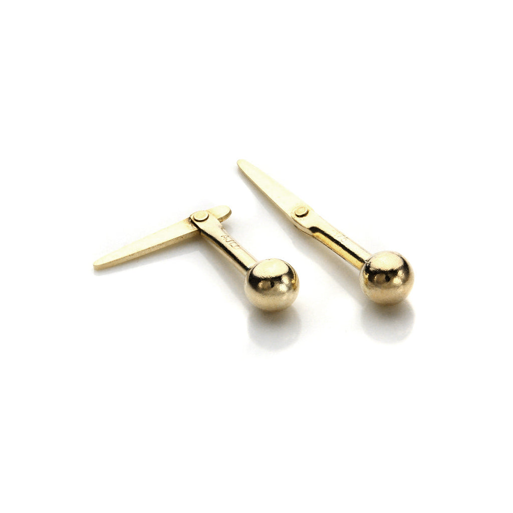 Boucles d'oreilles à tige Andralok en or jaune 9 carats