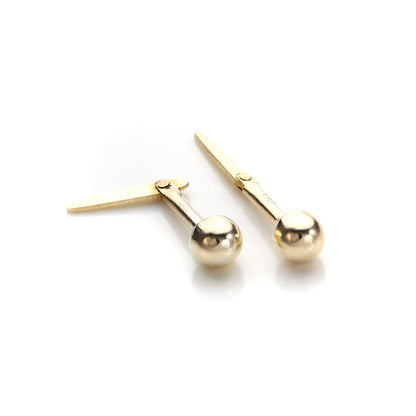 Boucles d'oreilles à tige Andralok en or jaune 9 carats