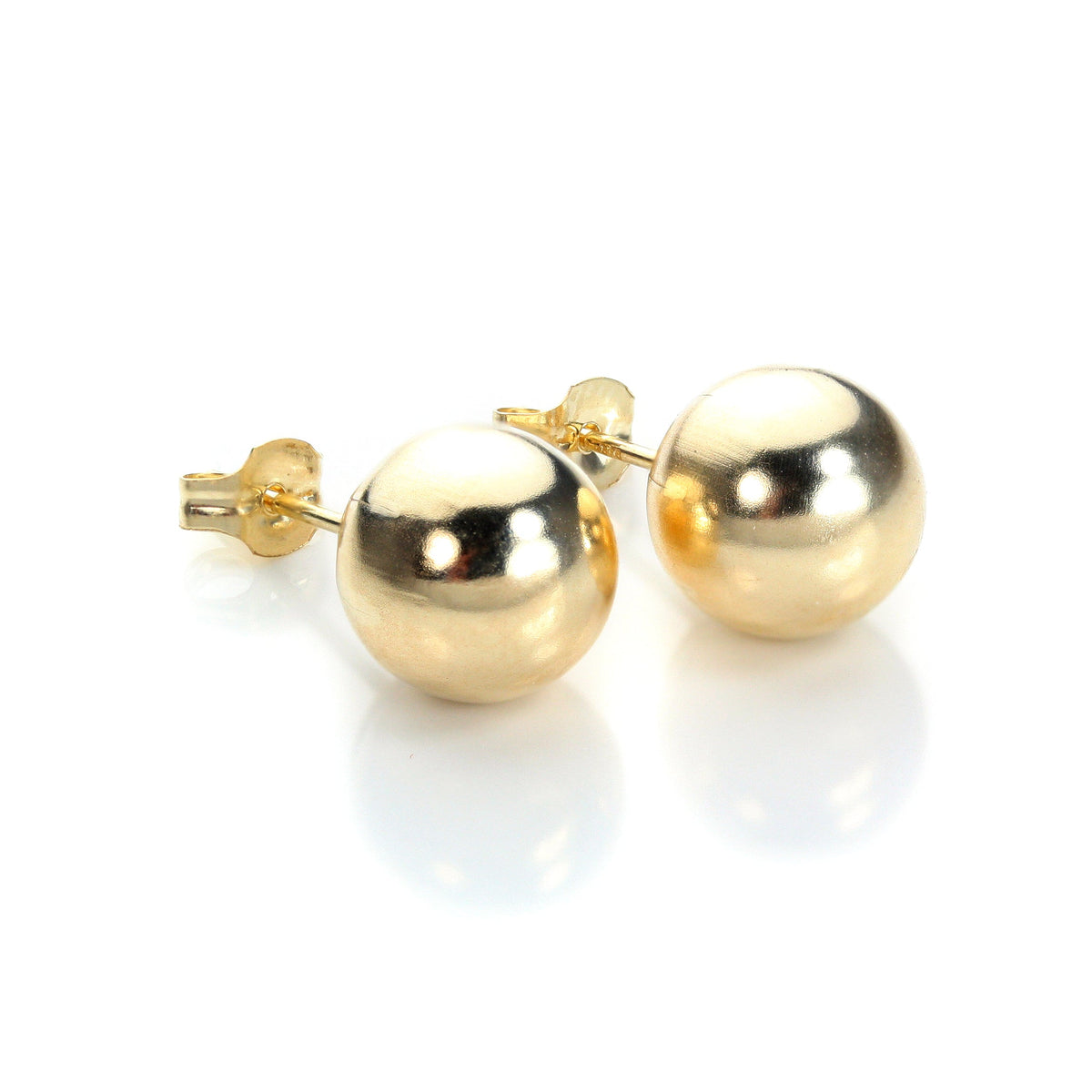 Boucles d'oreilles à tige en or 9 carats de 7 à 8 mm